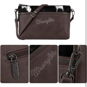 Western Cowhide Wrangler crossbody bag